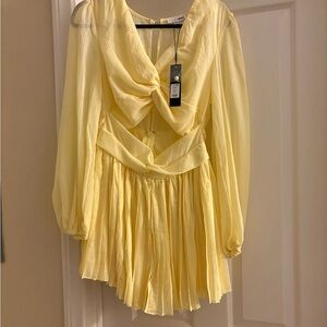 Fashion Nova Yellow beautiful Romper